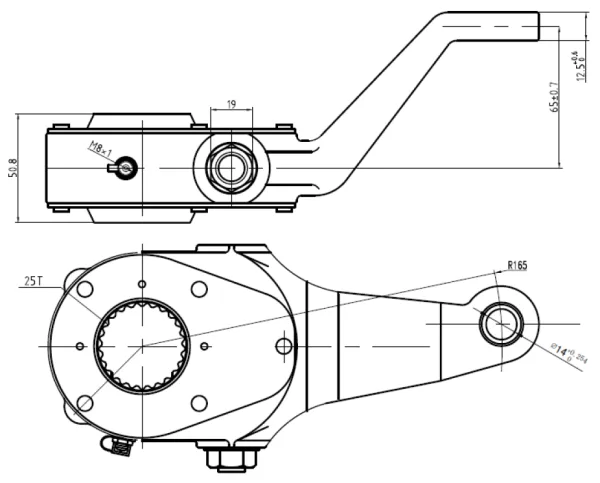 Рычаг тормозной механический S&K GMBH SK-3390080-01 задний правый для FAW