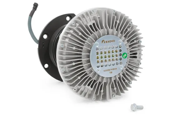 Вискомуфта вентилятора Iveco EXOVO 03522E со шкивом без крыльчатки OEM 504032693