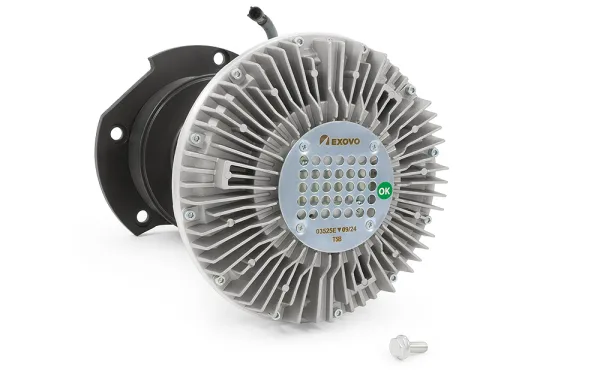 Вискомуфта вентилятора Iveco Stralis / Trakker EXOVO 03525E со шкивом OEM 504239357