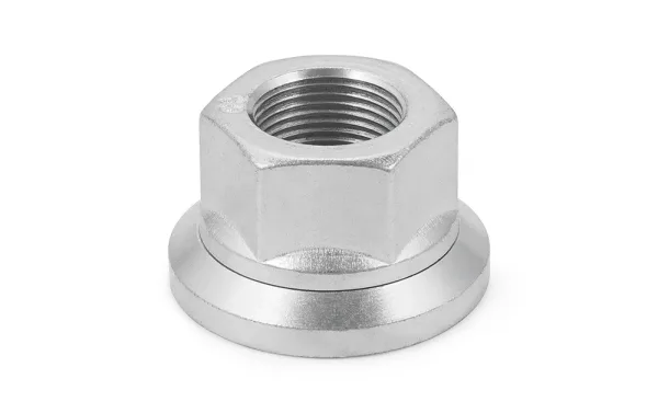 Гайка колеса EXOVO 01353E М22×1,5 H27 цинк белый — для BPW, MAN, SAF, DAF, Volvo
