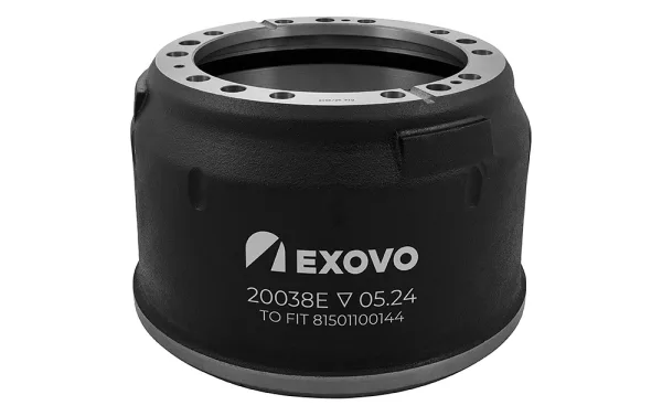 Барабан тормозной MAN EXOVO 20038E Ø410×168 мм OEM 81501100104