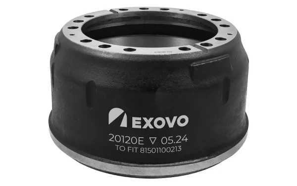 Барабан тормозной MAN / Mercedes-Benz EXOVO 20120E Ø410×172 мм OEM 81501100213